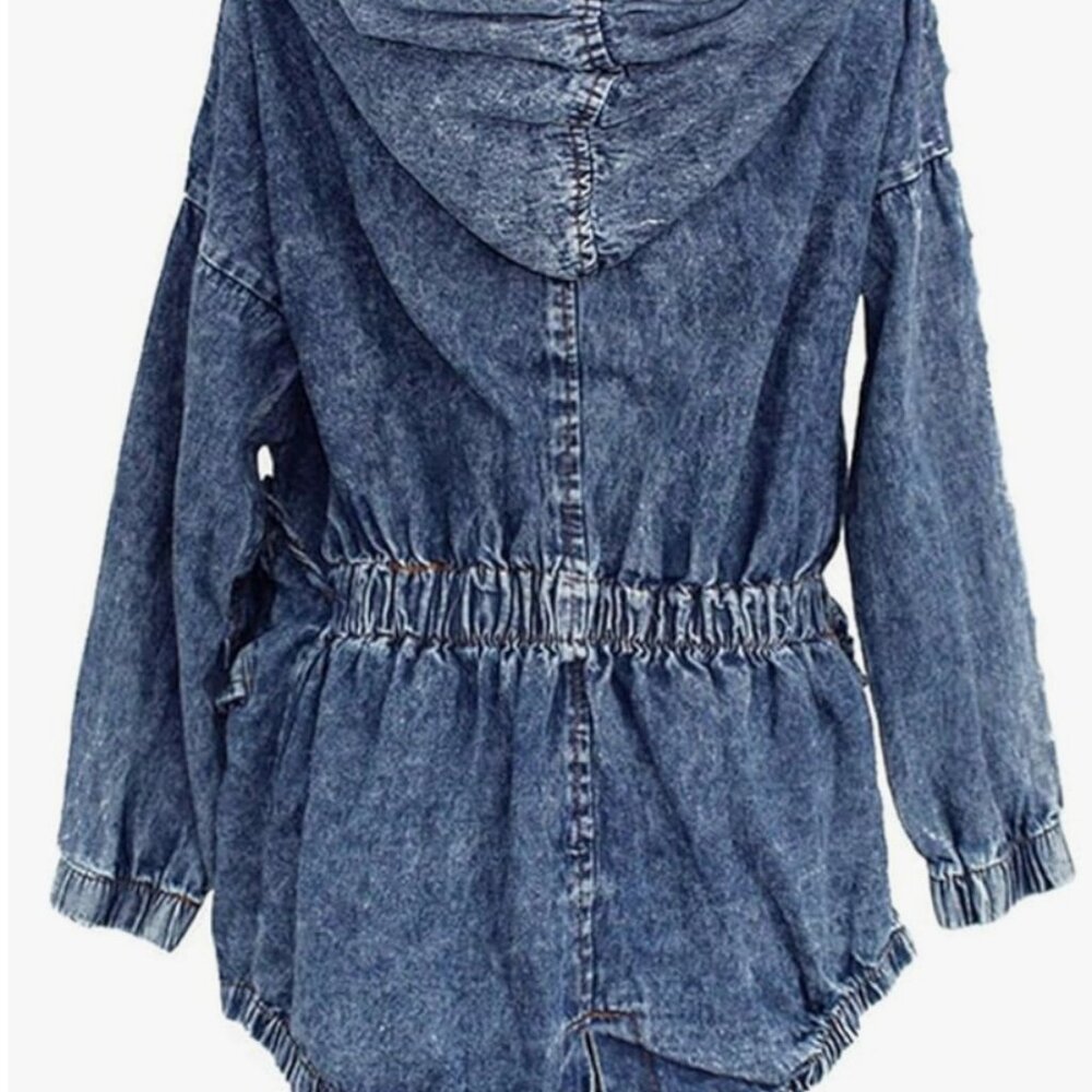 Vintage Denim Hooded Jacket